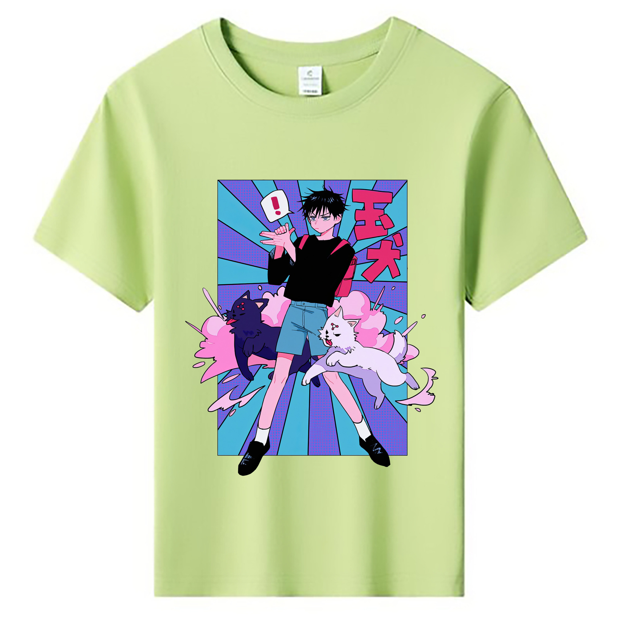 （画像用） 呪術廻戦 Jujutsu Kaisen 綿100％キッズTシャツ（フロントプリント）